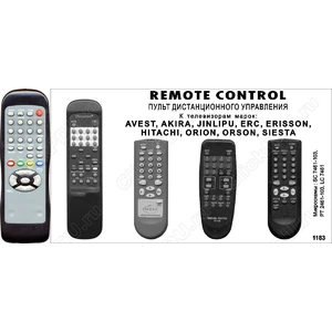 Аналог пульта Avest ,Erisson м/с SC 7461-103 для телевизора