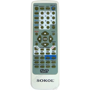 Пульт Сокол DVD JX-2002A для DVD плеера Сокол