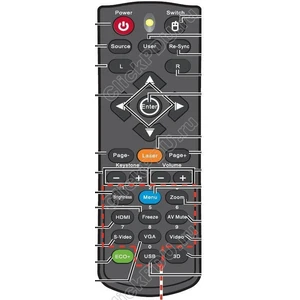 Пульт Optoma EH501 для проектора Optoma