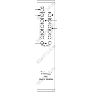 Пульт VINCENT VCR-3 для AV-ресивера VINCENT