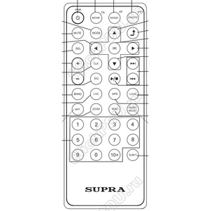 Пульт Supra STM77 для автомагнитолы Supra