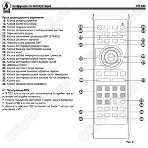 Пульт Sven HR-945 оригинальный