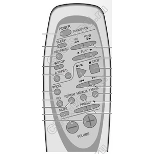 Пульт LG 6710SCDC01B для музыкального центра LG