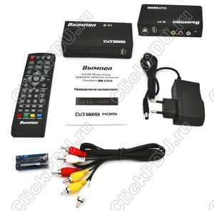 Пульт Вымпел РЕСИВЕР DVB-T2 B-51 для DVB-T2 ресивера