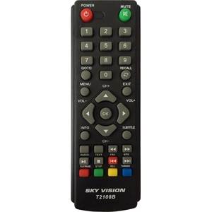 Пульт SkyVision T2108, T2108B, T2109 для DVB-T2 ресивера