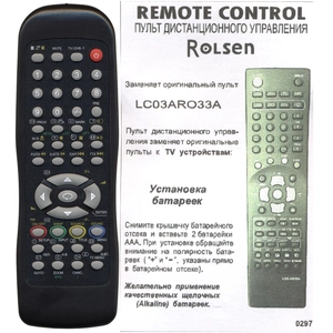 Аналог пульта Rolsen LC03AR033A для телевизора
