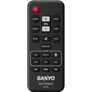 Пульт SANYO NC306 (FWSB415E) для саундбара SANYO