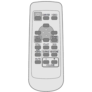 Пульт Mitsubishi XL1X для проектора Mitsubishi