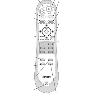 Пульт Epson EMP-TW200H для проектора Epson