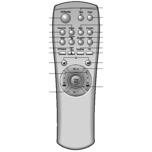 Пульт Samsung MAX-N22, MAX-N25 для музыкального центра Samsung