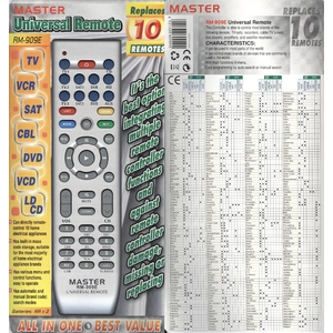 Универсальный пульт Master 10in1 RM-909E