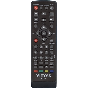 Пульт Витязь (VITYAZ) K22M (DTR-822HD FTA ВАР2) для DVB-T2 ресивера
