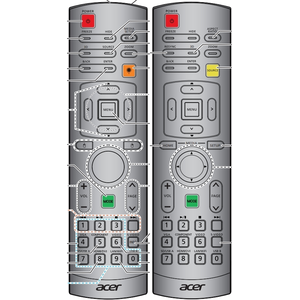Пульт Acer A-38131, A-38110 для проектора Acer