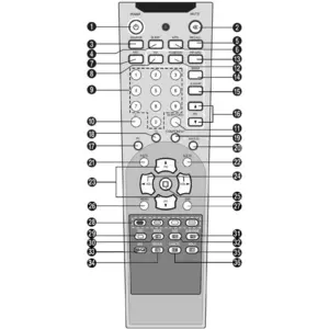 Пульт Teckton TL26S1W для телевизора Teckton