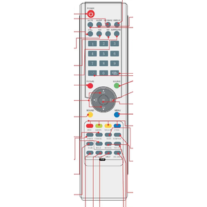 Пульт Erisson 41PH01, 42PH01 для телевизора Erisson