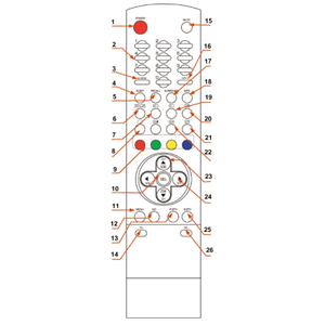 Пульт Rolsen RC-0003 для телевизора Rolsen
