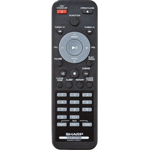 Пульт Sharp 92L850RC35E004, 92L8501C35E001 для музыкального центра Sharp