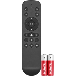 Пульт Huayu RCR60BTс голосовой функцией и батарейками в комплекте для телевизора Hartens, Vekta, Irbis, HIPER, BBK, Leff, YUNO, Tuvio, DEXP, RAZZ, HI, Novex, Витязь (VITYAZ), Hyundai, STARWIND, Telefunken, ECON, Skyline, ASANO