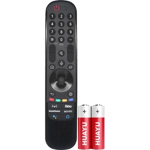 Пульт Huayu для LG MR21GA (AKB76036208) с голосовой функцией и батарейками в комплекте для телевизора LG